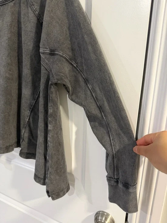 Free People We the Free Cotton Pullover Shirt Cupcake Sunrise Dolman Sleeve Top - Picture 5 of 8